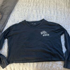Cropped Long-sleeve top